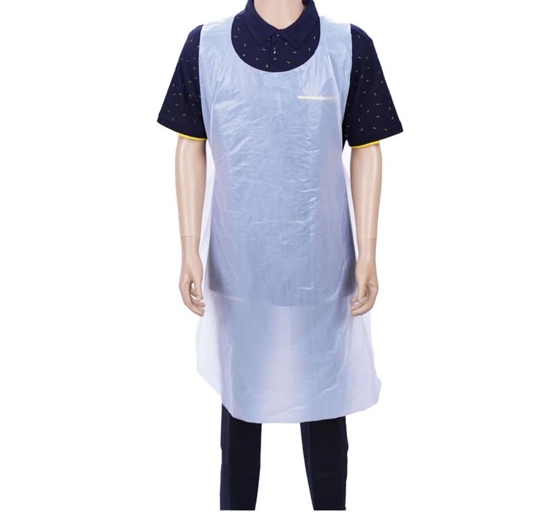 Plastic Apron White 28 Inch (Width) X 46 Inch (Length)-1000PCS Plastic Apron White 28 Inch (Width) X 46 Inch (Length)-1000PCS