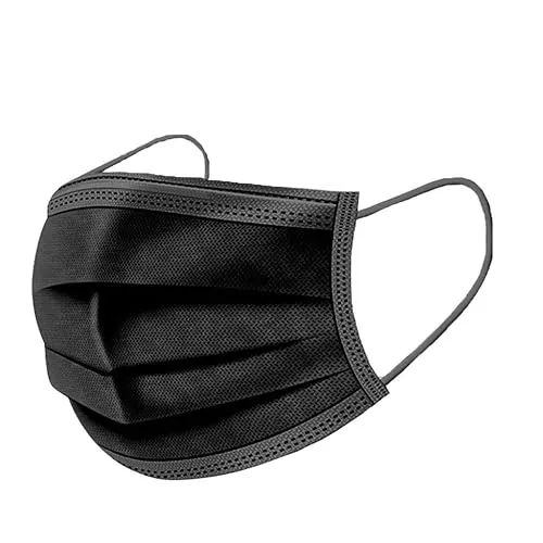 3 Ply Blue/Black Face Mask With Ear Loop-2000PCS 3 Ply Blue/Black Face Mask With Ear Loop-2000PCS