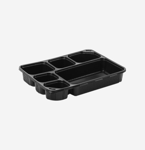 Square Black Base Container - 150 Pcs