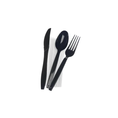 Heavy Duty Cutlery Set (Spoon/Fork/Knife/ Napkin) - 500 Sets