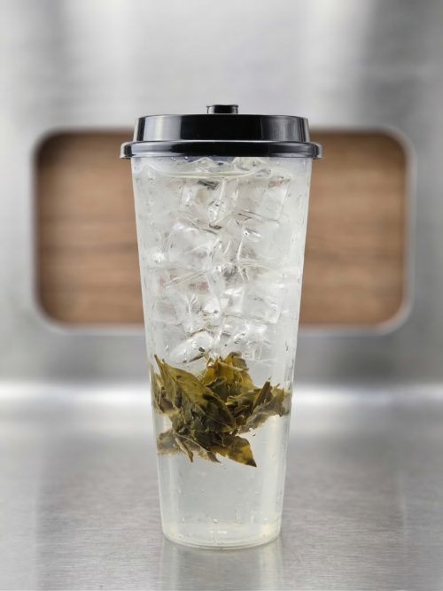 YAMAT 90-700ML FROSTED CUPS + ZAT LID CONN. BLACK 500PCS/CTN