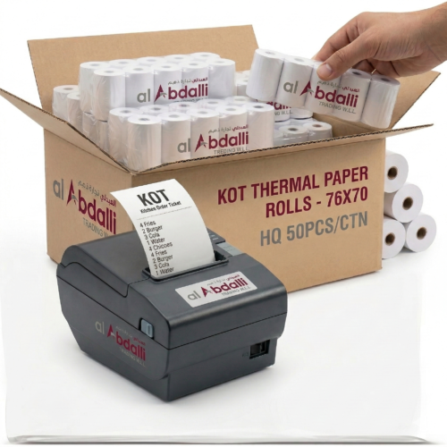 Premium KOT Thermal Paper Rolls-76X70MM