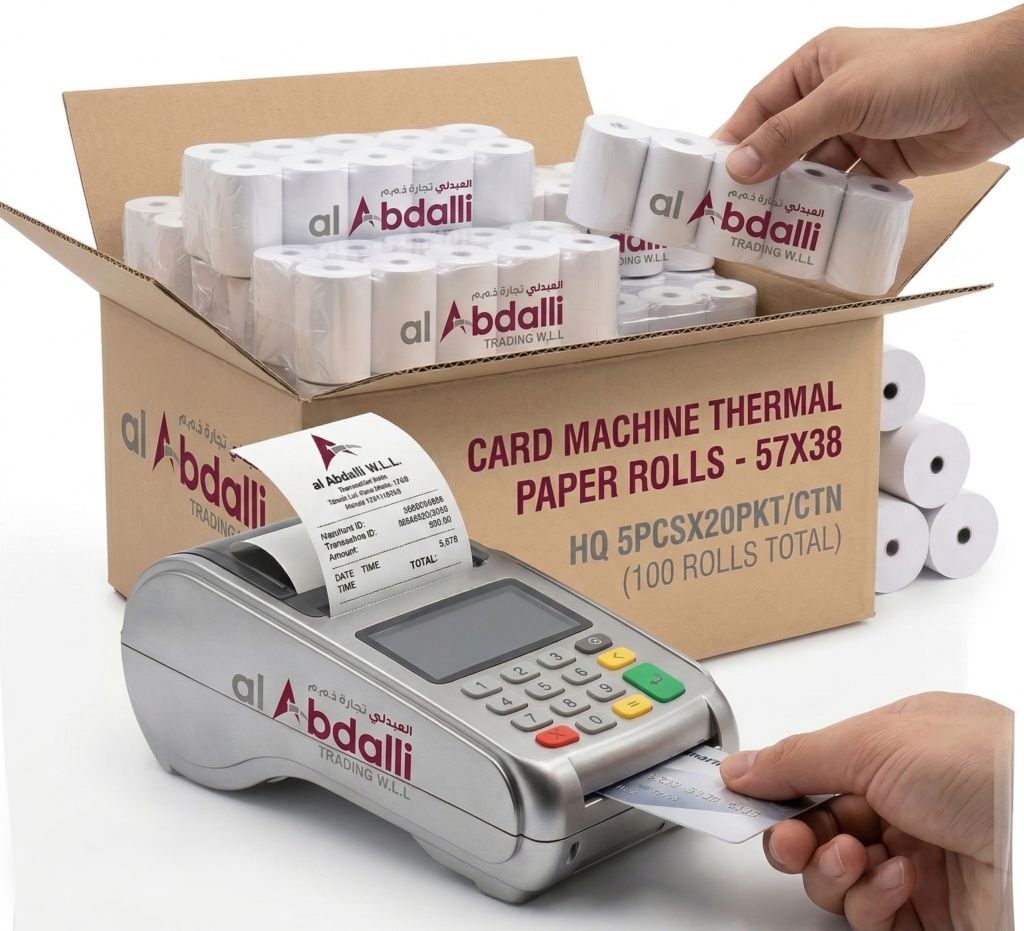 Premium Card Machine Thermal Paper Solution - Al Abdalli Trading WLL