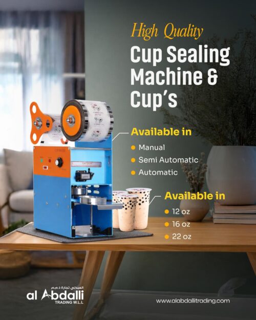 Semi-Automatic Sealing Machine for Packaging of Cup Sealer
