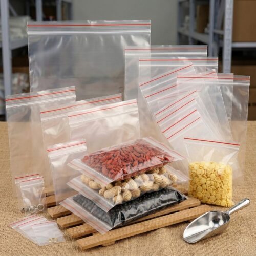Clear Plastic Bags Baggies Grip Self Seal Resealable Zip Lock